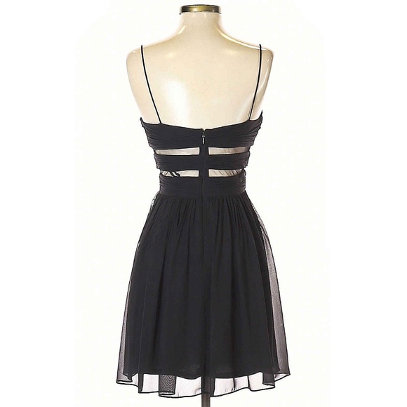 Hailey Logan by Adrianna Papell Pleated Mesh Sweetheart Mini Dress NWOT - Picture 4 of 9